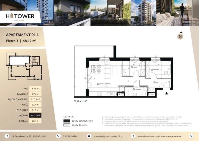 Rzut Apartament 01.1