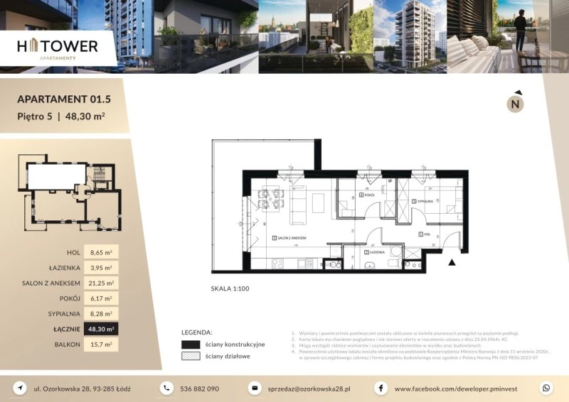 Rzut Apartament 01.5